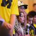 Michigan fans watch a video during the Michigan Alumni Association pep rally at the Renaissance Atlanta Waverly Hotel in Atlanta on Friday, April 5, 2015. Melanie Maxwell I AnnArbor.com